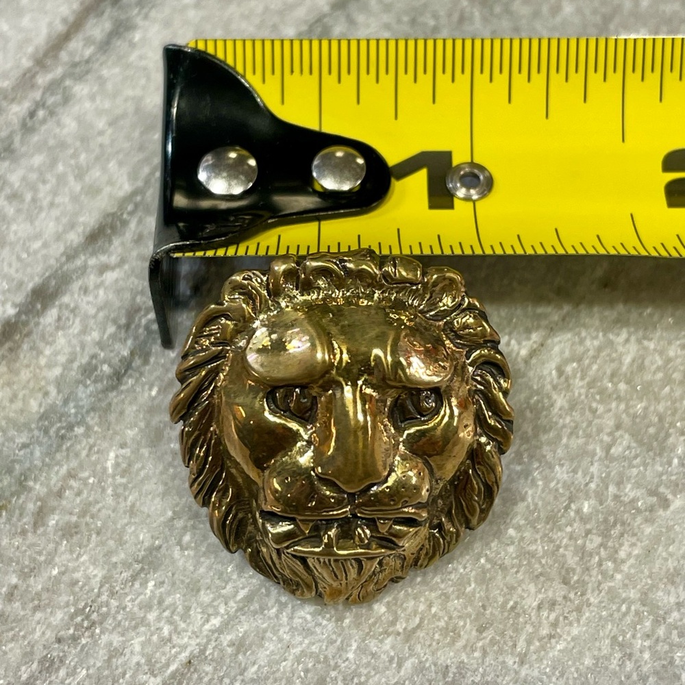 Reagan Charleston Leone Bronze Lion Head Cufflinks - Picture 6 of 6